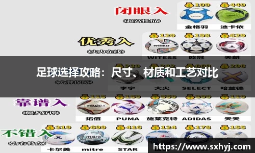 足球选择攻略：尺寸、材质和工艺对比